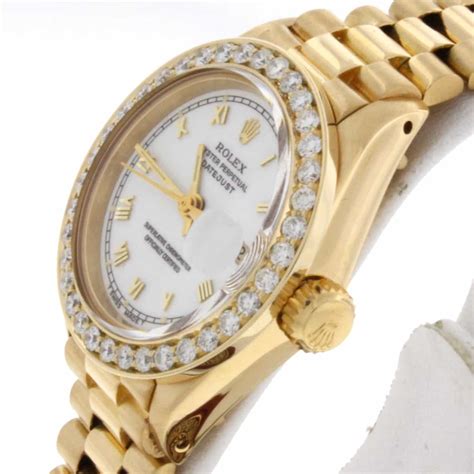 rolex ladies president 26mm|rolex ladies datejust diamond bezel.